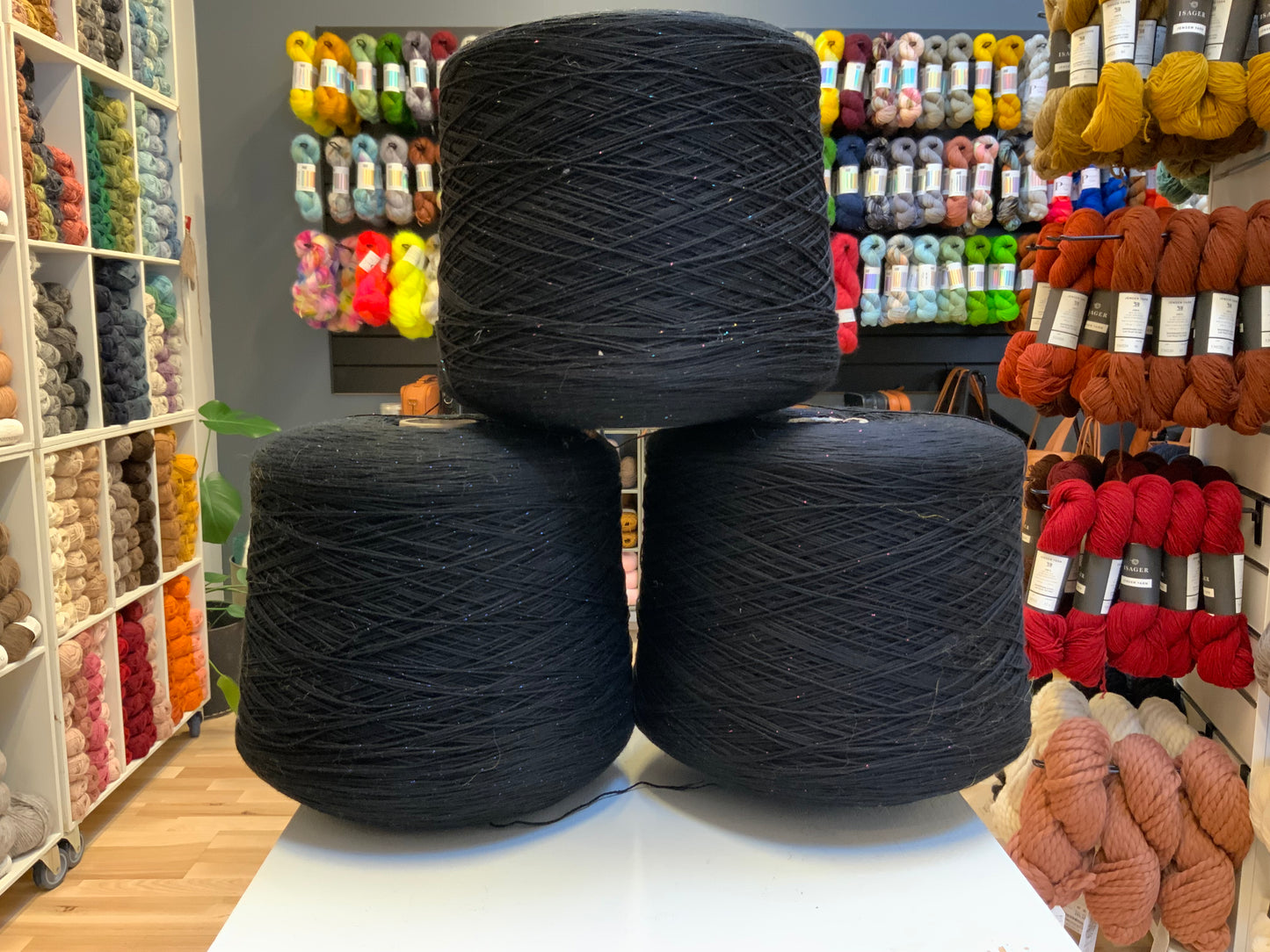Garnspecialisten - Recy-marble genbrugsbomuld sort 1 kg