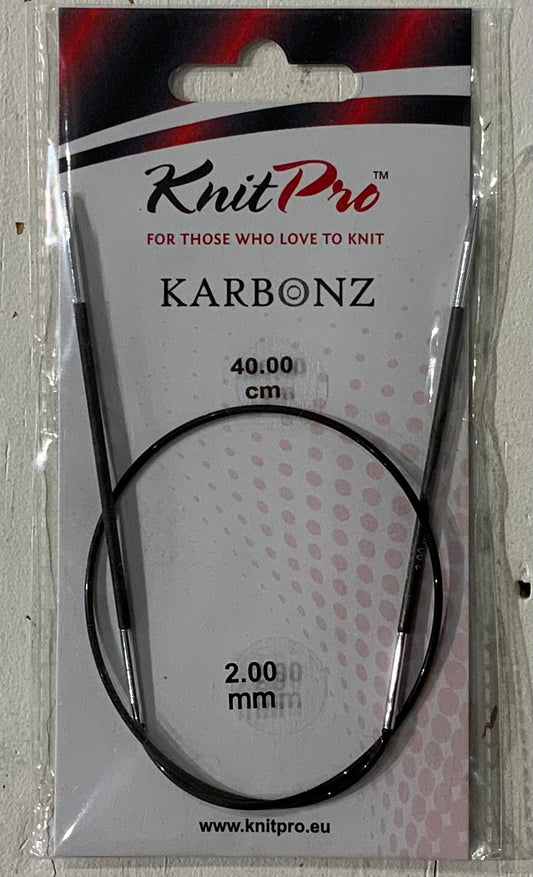 KnitPro Karbonz Rundpinde 40 cm