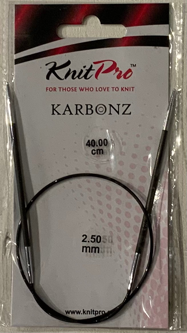 KnitPro Karbonz Rundpinde 40 cm