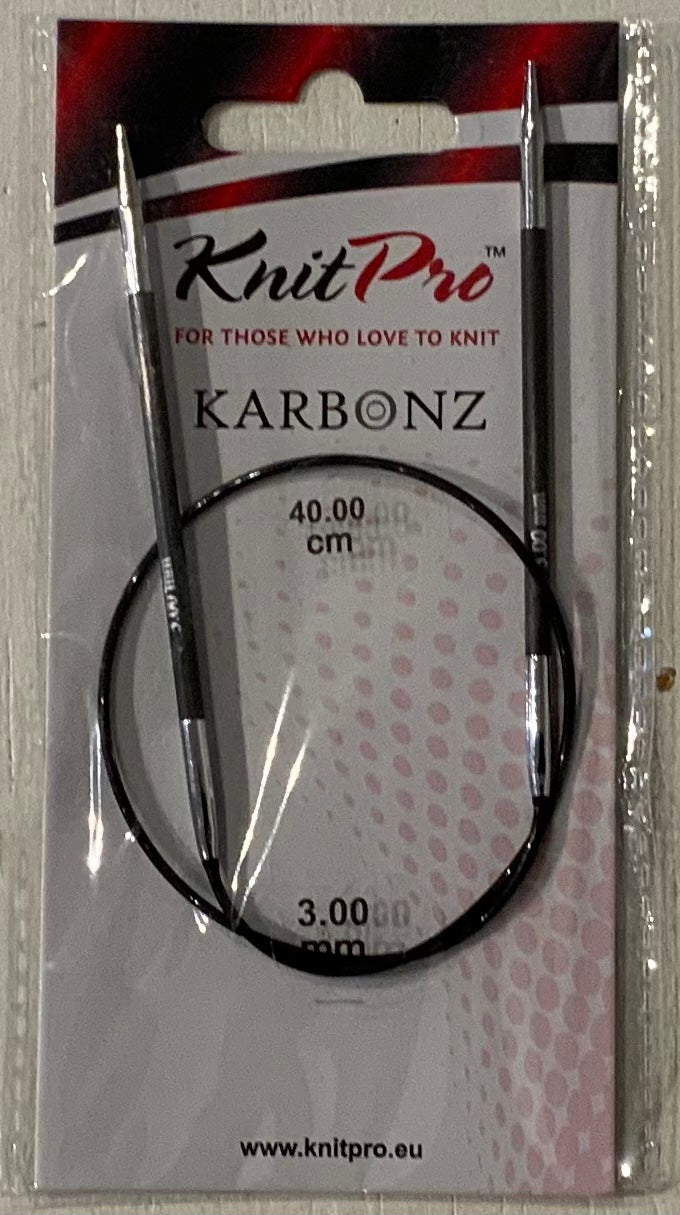 KnitPro Karbonz Rundpinde 40 cm