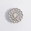 VJ Knap M/Øje 24” Sølv M/Crystal