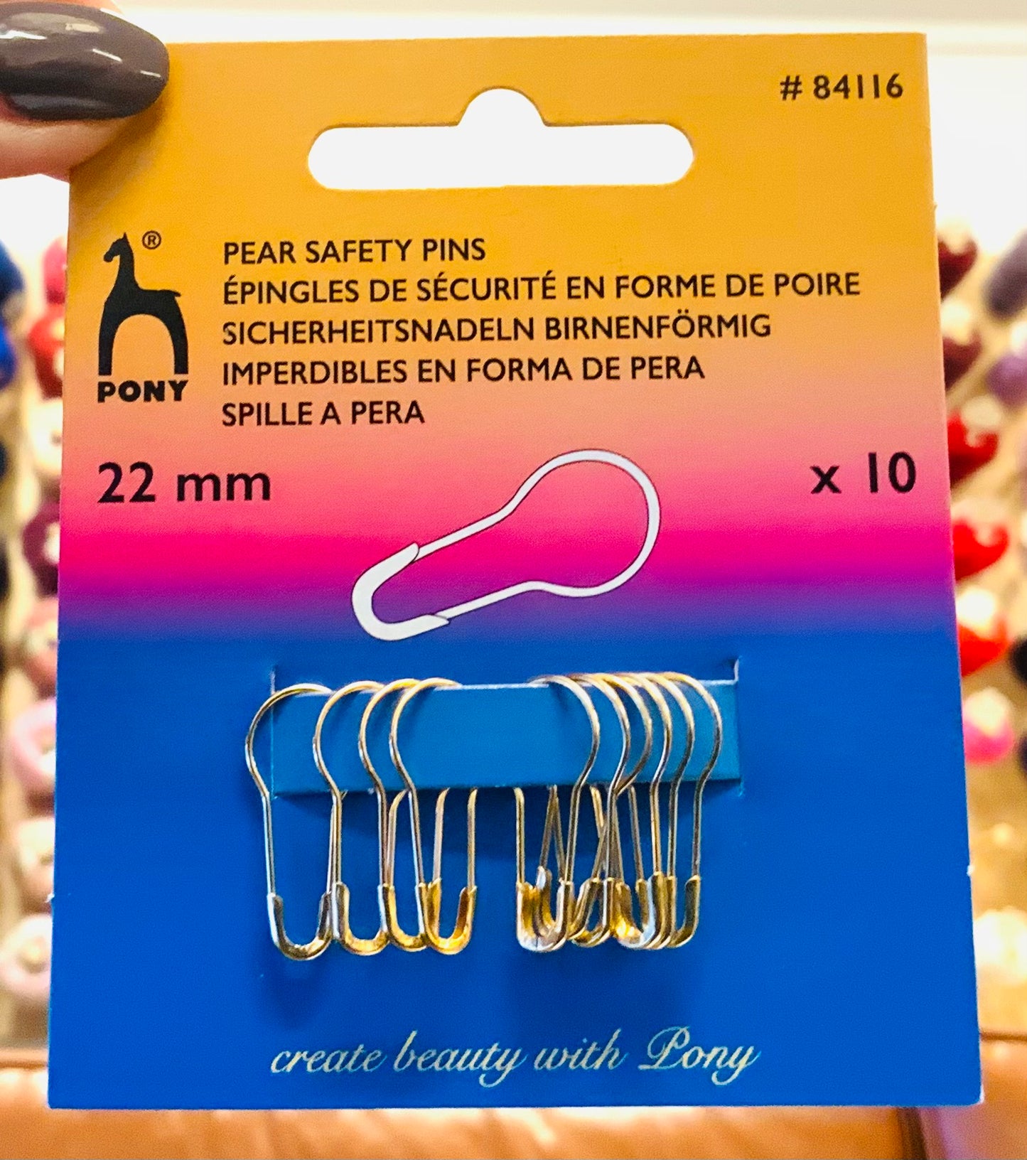 Pony Pear Safety Pins